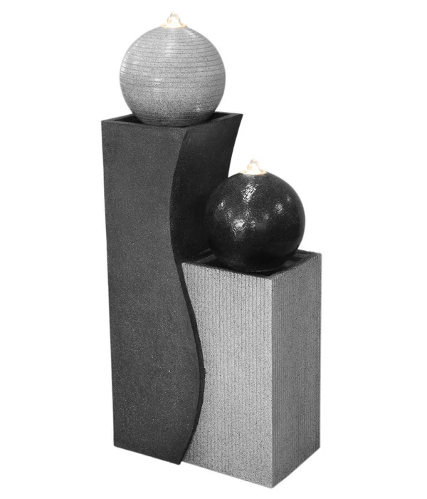 Dehner Polyresin-Gartenbrunnen Ying Yang, Ca. H94 Cm 1 Dehner Polyresin-Gartenbrunnen Ying Yang, Ca. H94 Cm