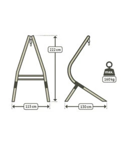La Siesta Hängesesselgestell Calma Nature -Gardena Store 6743306 WE FS 003 HMStaenderCalmaNature