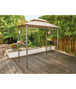 Siena Garden Pavillon BBQ, Ca. B90/H248/T127 Cm -Gardena Store 6776280 WE MO 001 PAVILLON BBQ RECHTECKIG