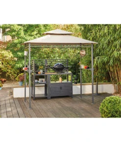 Siena Garden Pavillon BBQ, Ca. B90/H248/T127 Cm -Gardena Store 6776280 WE MO 002 PAVILLON BBQ RECHTECKIG