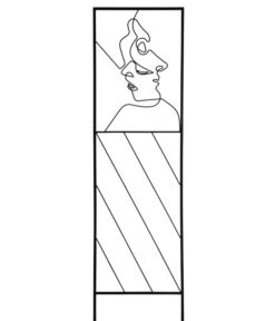 Dehner Metall-Spalier Gesichter, Ca. H150 Cm