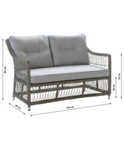 Dehner Geflechtlounge Santos, 4-teilig -Gardena Store 6875074 WE BG 001 LoungeSantosNEU