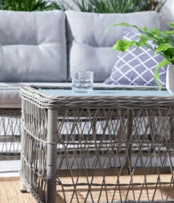 Dehner Geflechtlounge Santos, 4-teilig -Gardena Store 6875074 WE DE 001 LoungeSantosNEU