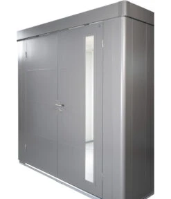 Biohort Gerätehaus Neo 1D, Quarzgrau/dunkelgrau -Gardena Store 6885255 WE DE 005 BiohortGeraetehausNeo 1