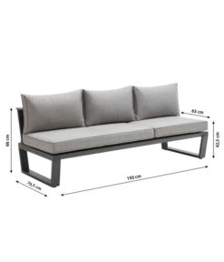 Dehner Liegenset Bellevue, 3-teilig -Gardena Store 6894182 WE BG 001 LiegesetBellevueNEU