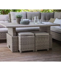 Dehner Geflechtlounge Bologna, 5-teilig -Gardena Store 6903447 WE MO 002 LoungeBolognaNEU