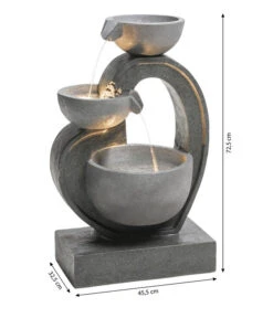 Dehner Polyresin-Gartenbrunnen Heart, Ca. H72,5 Cm -Gardena Store 6911218 WE BG 001 BrunnenHeartNEU