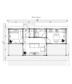 Lasita Maja Ferienhaus Öregrund, Ca. B1260/H312,8/T730 Cm -Gardena Store 6915870 WE DE 001 LasitaMajaOeregrund
