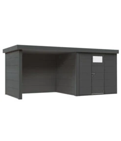 Wolff Finnhaus Metallgerätehaus Eleganto 2424, Inkl. Lounge Links, Ca. B542/H227/T258 Cm