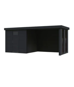 Wolff Finnhaus Metallgerätehaus Eleganto 2424, Inkl. Lounge Rechts, Ca. B542/H227/T258 Cm