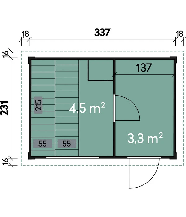 Wolff Finnhaus Saunahaus Basic Melina 40 3 Wolff Finnhaus Saunahaus Basic Melina 40 – Bild 3