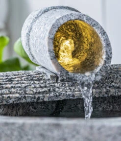 Dehner Granit-Gartenbrunnen Bambu, Ca. H47 Cm -Gardena Store 6938385 WE DE 001 BrunnenBambu