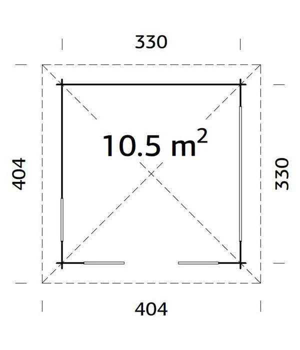 Palmako Pavillon Julie, Ca. B404/H310/T404 Cm 2 Palmako Pavillon Julie, Ca. B404/H310/T404 Cm – Bild 2