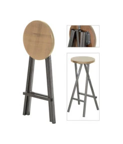 Fun Star Barhocker, Ca. H82 Cm -Gardena Store 6982896 WE DE 003 BarhockerStahlHolz