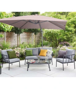 Siena Garden Ampelschirm California N+, Quadratisch, Ca. B250/T250 Cm 22 Siena Garden Ampelschirm California N+, Quadratisch, Ca. B250/T250 Cm -Gardena Store 6987945 WE MO 001 SienaGardenAmpelschirm250x250cmTaupe