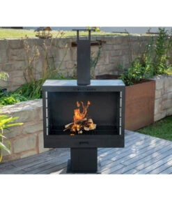 Westmann Gartenkamin, Ca. B41/H160/T90 Cm -Gardena Store 6992309 WE MO 002 GrillkaminTerrassenofen