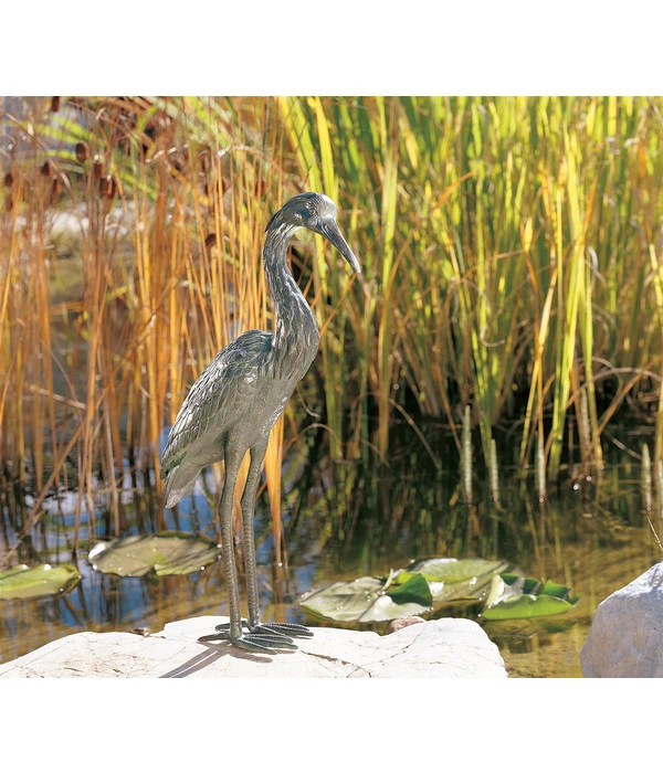 Rottenecker Bronzefigur Graureiher 2 Rottenecker Bronzefigur Graureiher – Bild 2