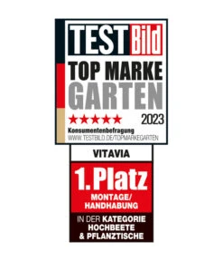 Vitavia Hochbeet Oslo, Granit/schwarz -Gardena Store Siegel VitaviaHochbeeteundPflanztische